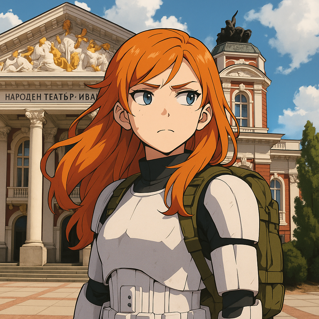 Her trail led to Bulgaria. To Sofia.
Rumors say Batman, Harley and the Stormies passed through here chasing after Vader and his army.
Sofia is a city full of beauty and contrast.
Jessica stopped by the National Theatre, Marcus would’ve loved this place.
At first, she smiled. But then…
Something felt off.